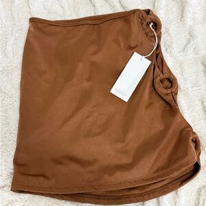 Alessi Brown Swim Skirt